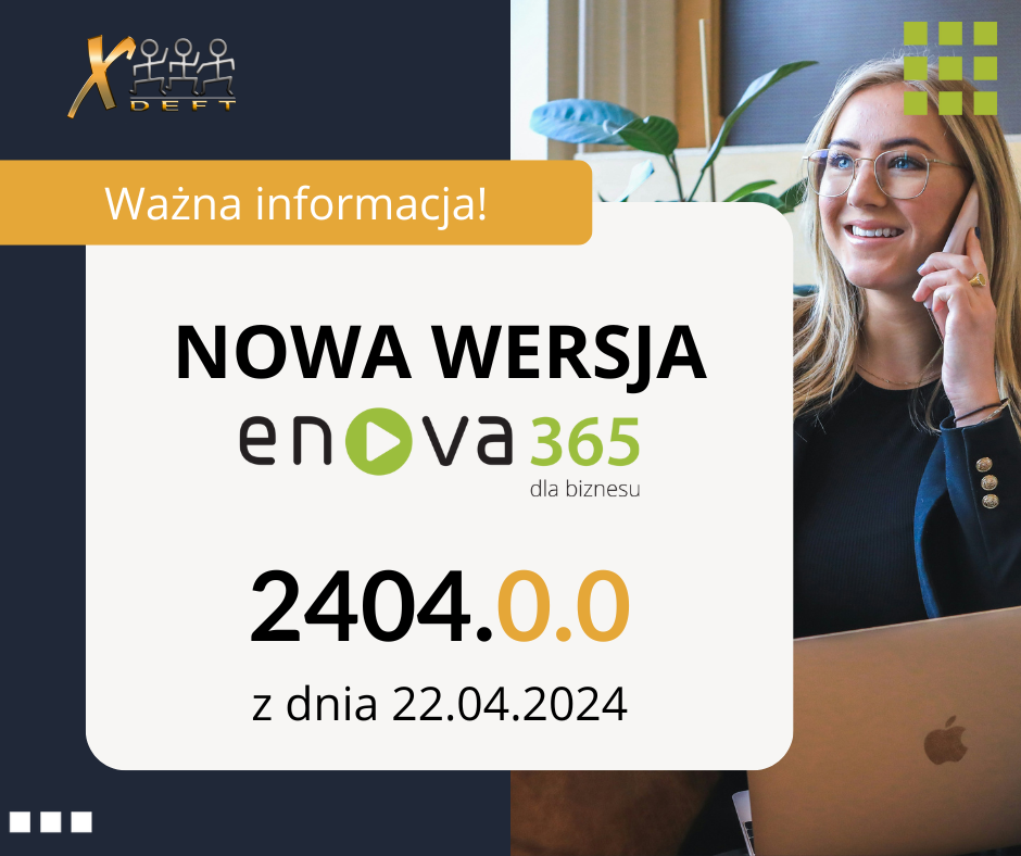 Nowa wersja enova365 - 2404.0.0